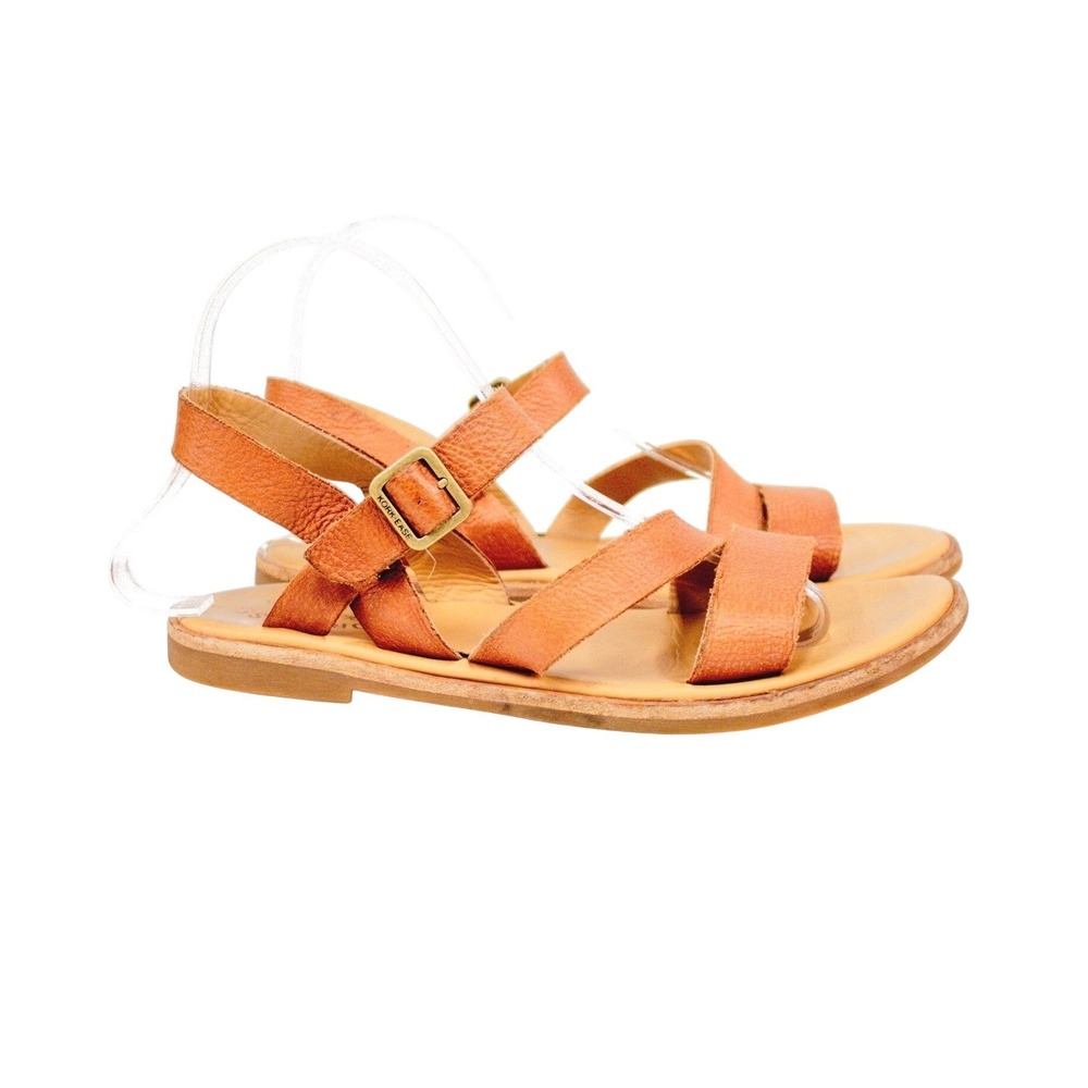 Kork Ease Strappy Leather Sandals Tan Size 8
